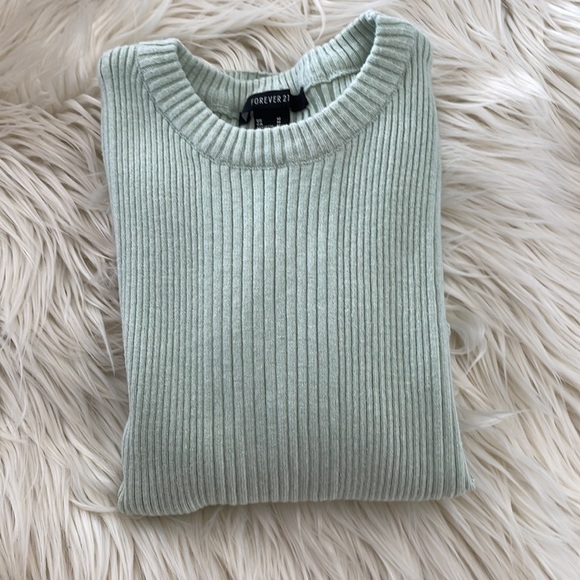 Forever 21 Tops - Forever 21 Green Mint Long Sleeve Top